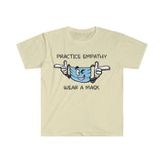 Women's Softstyle Graphic Tee, Wear a Mask-Practice Empathy
