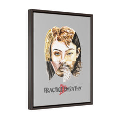 Akin, Premium Framed Canvas, light gray-Canvas-Practice Empathy