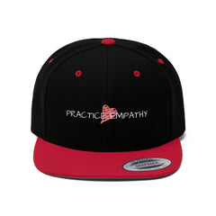 Embroidered Flat Bill Hat, Classic Logo (OFFICIAL Snapback)-Hats-Practice Empathy