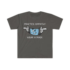 Women's Softstyle Graphic Tee, Wear a Mask-Practice Empathy