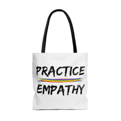 Large Tote Bag, Rainbow Logo-Bags-Practice Empathy