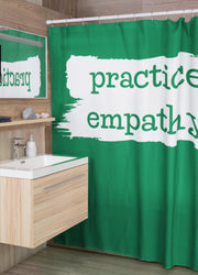 Shower Curtain, Brushes Logo-Home Decor-Practice Empathy