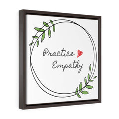 Square Framed Premium Gallery Wrap Canvas, Olive Branch Logo-Canvas-Practice Empathy