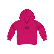 Youth Heavy Blend Hooded Sweatshirt, Rainbow Logo-Kids clothes-Practice Empathy