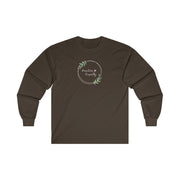 Men's Ultra Cotton Long Sleeve Tee, Olive Branch Logo