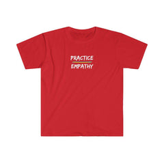 Women's Softstyle Graphic Tee, Rainbow Logo-Practice Empathy