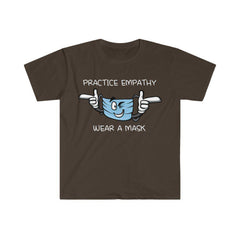 Women's Softstyle Graphic Tee, Wear a Mask-Practice Empathy