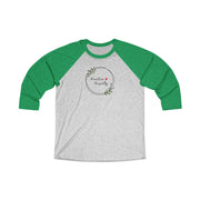 Tri-Blend 3/4 Raglan Tee, Olive Branch Logo