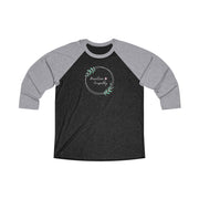 Tri-Blend 3/4 Raglan Tee, Olive Branch Logo