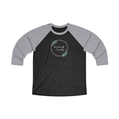 Tri-Blend 3/4 Raglan Tee, Olive Branch Logo