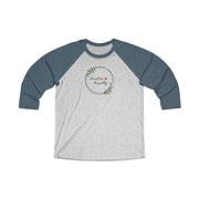 Tri-Blend 3/4 Raglan Tee, Olive Branch Logo