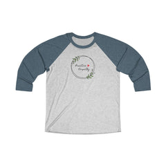 Tri-Blend 3/4 Raglan Tee, Olive Branch Logo