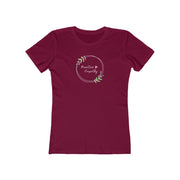 Women's The Boyfriend Tee, Olive Branch Logo
