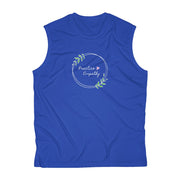 Men's Sweat-wicking Sleeveless Performance Tee, Olive Branch Logo