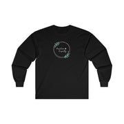 Men's Ultra Cotton Long Sleeve Tee, Olive Branch Logo
