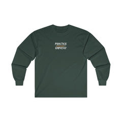 Men's Ultra Cotton Long Sleeve Tee, Rainbow Logo