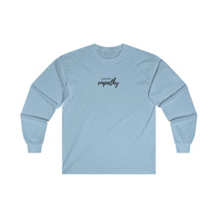 Men's Ultra Cotton Long Sleeve Tee, Hand in Hand Logo