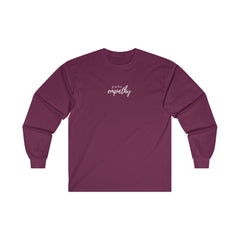 Men's Ultra Cotton Long Sleeve Tee, Hand in Hand Logo