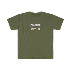 Women's Softstyle Graphic Tee, Rainbow Logo-Practice Empathy