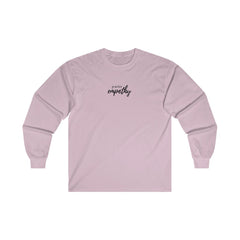 Men's Ultra Cotton Long Sleeve Tee, Hand in Hand Logo