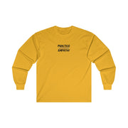 Men's Ultra Cotton Long Sleeve Tee, Rainbow Logo