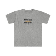 Women's Softstyle Graphic Tee, Rainbow Logo-Practice Empathy