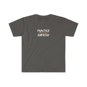 Women's Softstyle Graphic Tee, Rainbow Logo-Practice Empathy