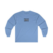 Men's Ultra Cotton Long Sleeve Tee, Rainbow Logo