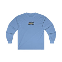 Men's Ultra Cotton Long Sleeve Tee, Rainbow Logo