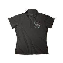 Women's Embroidered Polo Shirt, Olive Branch Logo