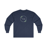 Men's Ultra Cotton Long Sleeve Tee, Olive Branch Logo