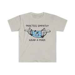 Women's Softstyle Graphic Tee, Wear a Mask-Practice Empathy