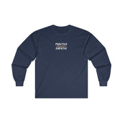 Men's Ultra Cotton Long Sleeve Tee, Rainbow Logo