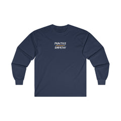 Men's Ultra Cotton Long Sleeve Tee, Rainbow Logo