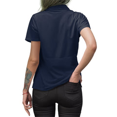 Women's Embroidered Polo Shirt, Olive Branch Logo