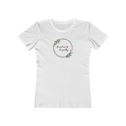 Women's The Boyfriend Tee, Olive Branch Logo