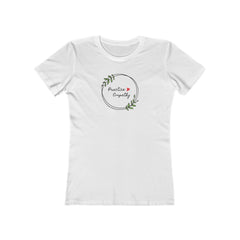 Women's The Boyfriend Tee, Olive Branch Logo