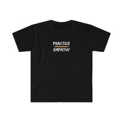 Women's Softstyle Graphic Tee, Rainbow Logo-Practice Empathy