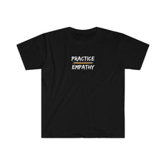 Women's Softstyle Graphic Tee, Rainbow Logo-Practice Empathy