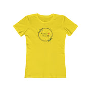 Women's The Boyfriend Tee, Olive Branch Logo