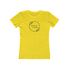 Women's The Boyfriend Tee, Olive Branch Logo