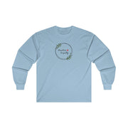 Men's Ultra Cotton Long Sleeve Tee, Olive Branch Logo