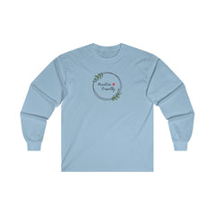 Men's Ultra Cotton Long Sleeve Tee, Olive Branch Logo