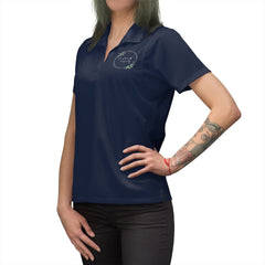 Women's Embroidered Polo Shirt, Olive Branch Logo
