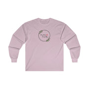 Men's Ultra Cotton Long Sleeve Tee, Olive Branch Logo