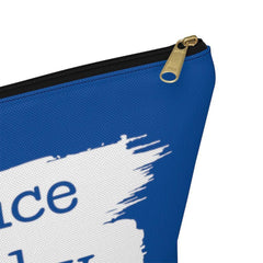 Accessory Pouch, Brushes Logo, royal blue-Bags-Practice Empathy