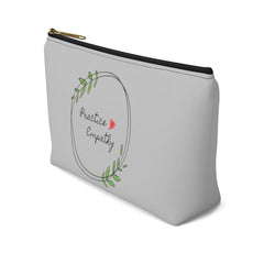 Accessory Pouch, Olive Branch Logo, gray-Bags-Practice Empathy