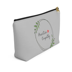 Accessory Pouch, Olive Branch Logo, gray-Bags-Practice Empathy