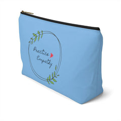 Accessory Pouch, Olive Branch Logo, light blue-Bags-Practice Empathy