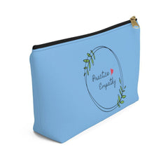 Accessory Pouch, Olive Branch Logo, light blue-Bags-Practice Empathy